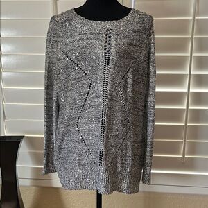 Belldini Charcoal Knit Crew Neck Sweater
